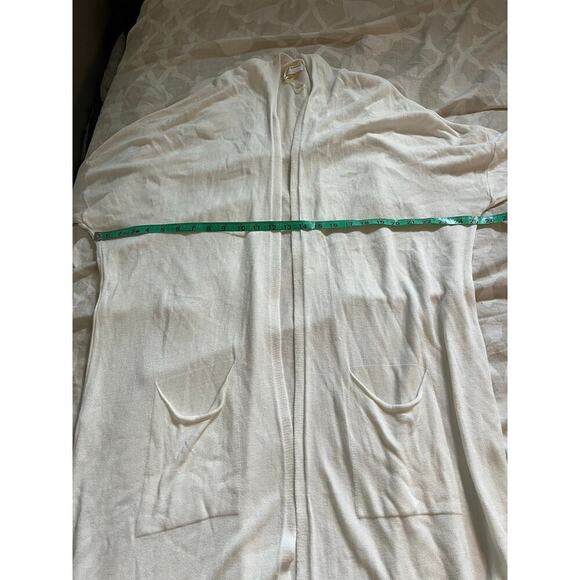 MILIO MILANO MODAL CARDIGAN ivory open duster cardigan sweater large - Picture 7 of 12